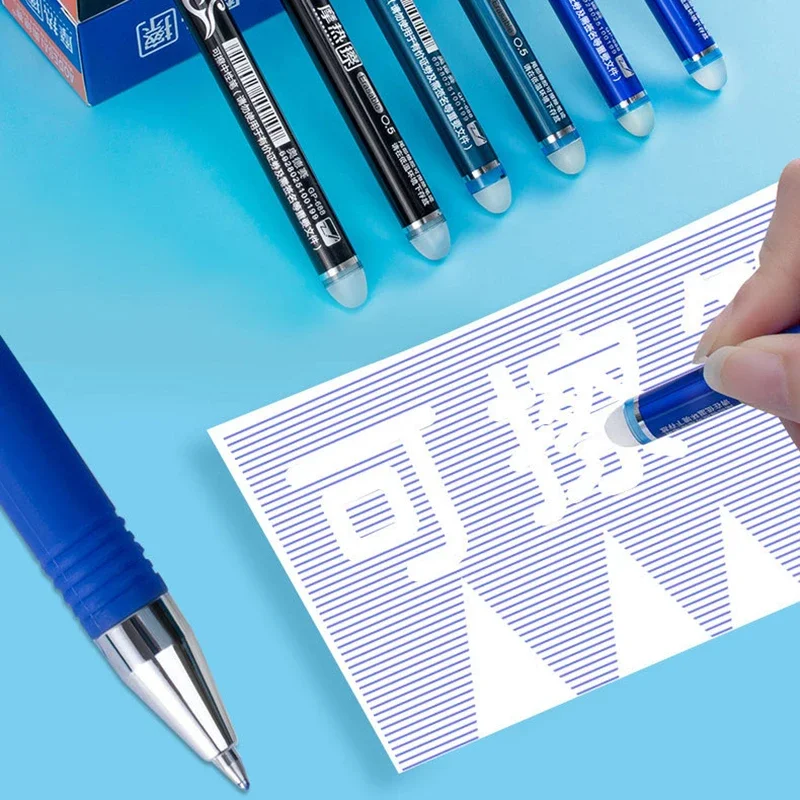 10MagicEraserPenEraserGunBulletBlueBlackBlueInkAccessories