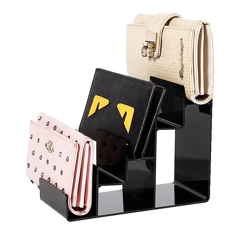 Acrylic Wallet Stand Multi-layer Staircase Transparent Holder for Credit Card Display Mobile Phone Mask Organizer Faion Acc...