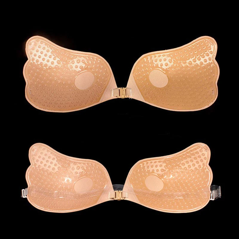 Sexy Thickened 3cm Push Up Silicone Bras Women Invisible Strap Backless  Bralette Wedding Lingerie Tops Self-Adhesive Bra Reused