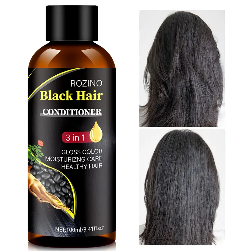 Balsamo nero 3 in 1, che ripara i capelli, li rende lisci, leviga quelli secchi e ruvidi, elimina le doppie punte, li rende sani e belli._voghion.com