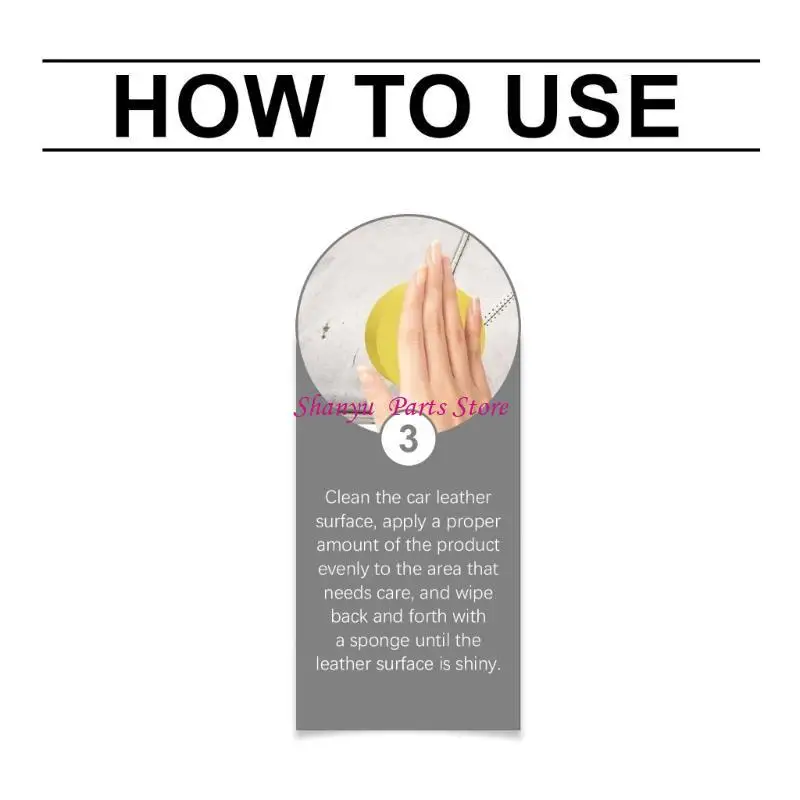 Pasta Limpieza y Mantenimiento Multifuncional para Cuero 100g con Esponja R6FB