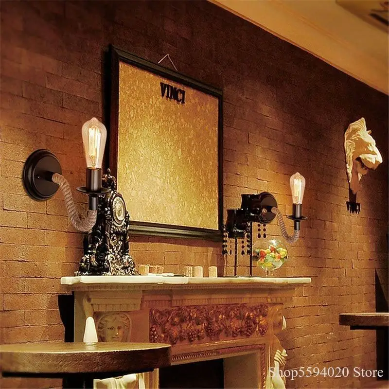Led Wall Lamp Wall Sconces Light American Retro Loft Lighting Vanity Light Indoor Bedroom