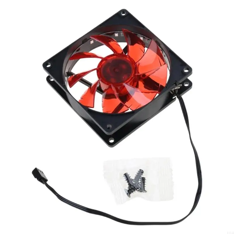 2025 새로운 1PC 9cm 9025 케이스 3 핀 냉각 F 용 멀티 컬러 무음 12 LED 라이트 컴퓨터