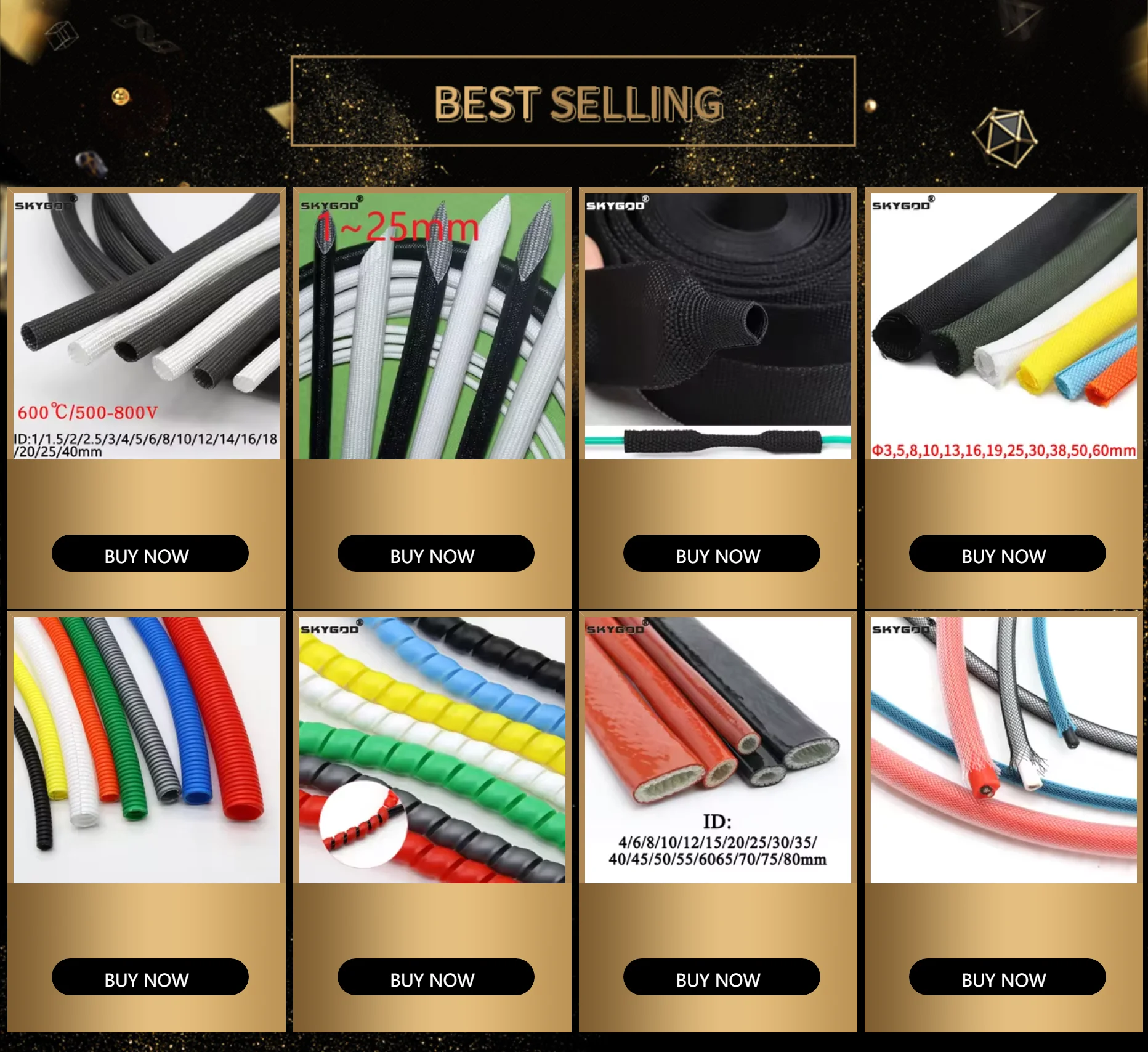 Description Picture 2 of item2/5/10/20M Braided Cable Sleeve 3 4 6 8 10mm Single PET Expandable Nylon USB Data Keyboard Cable Sheath Protector Wire Wrap