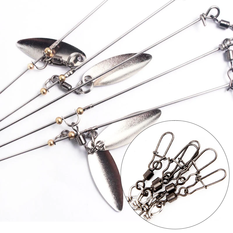 Mosodo Alabama Rigs Fishing Lures Umbrella Rig 5 Arms with Snap
