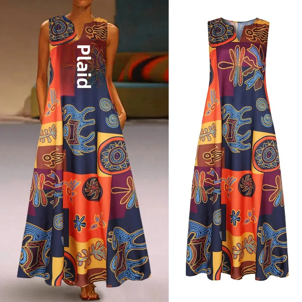 جديد وصول المرأة اللباس الخامس الرقبة أكمام المطرز...