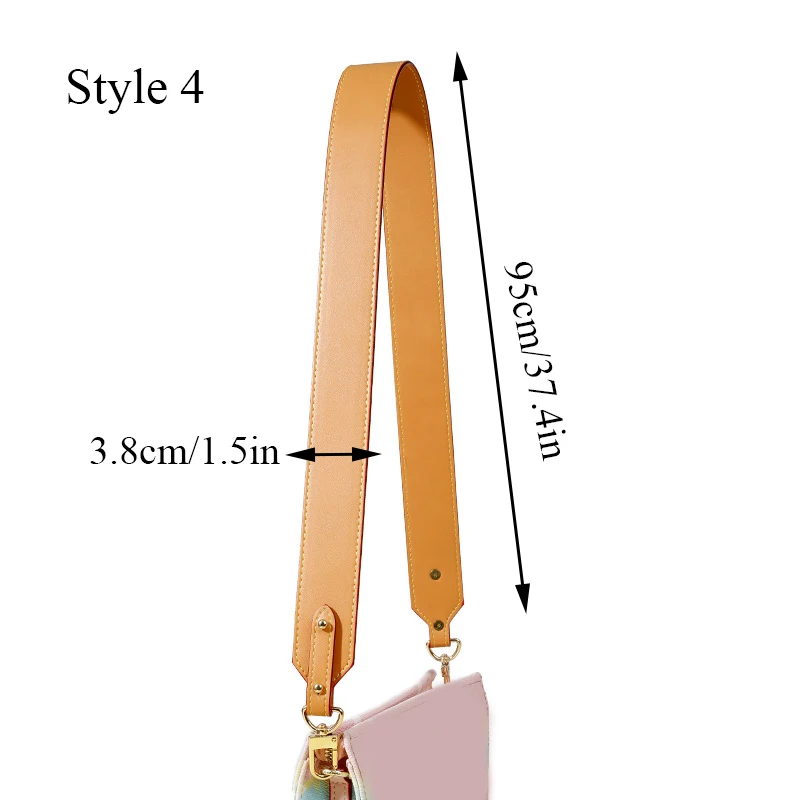 New 138cm Long PU Leather Adjustable Shoulder Bag Strap Bag Handles DIY  Replacement Purse Handbag Belts Strap Bag Accessories (Color : C3, Size :  Silver) : : Clothing, Shoes & Accessories