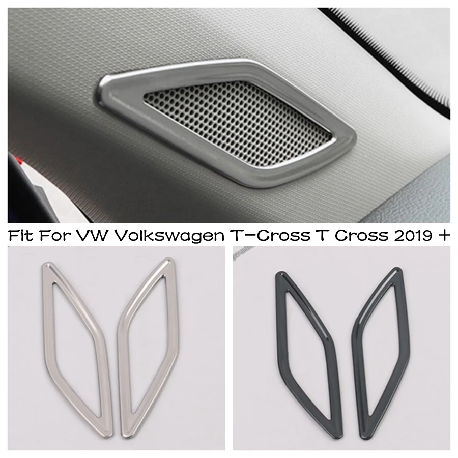 Cruscotto Dell'Auto A Pillar Speaker Audio Bezel Ring Horn Frame Trim Cover Accessori Per Vw Volkswagen T-Cross T Cross 2019 - 2023