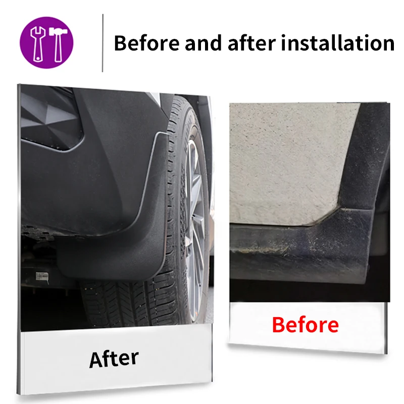 Hyundai Tucson Hybrid Car Mudguard Cover Guards - Front & Rear Fender Splash Protection Accessories