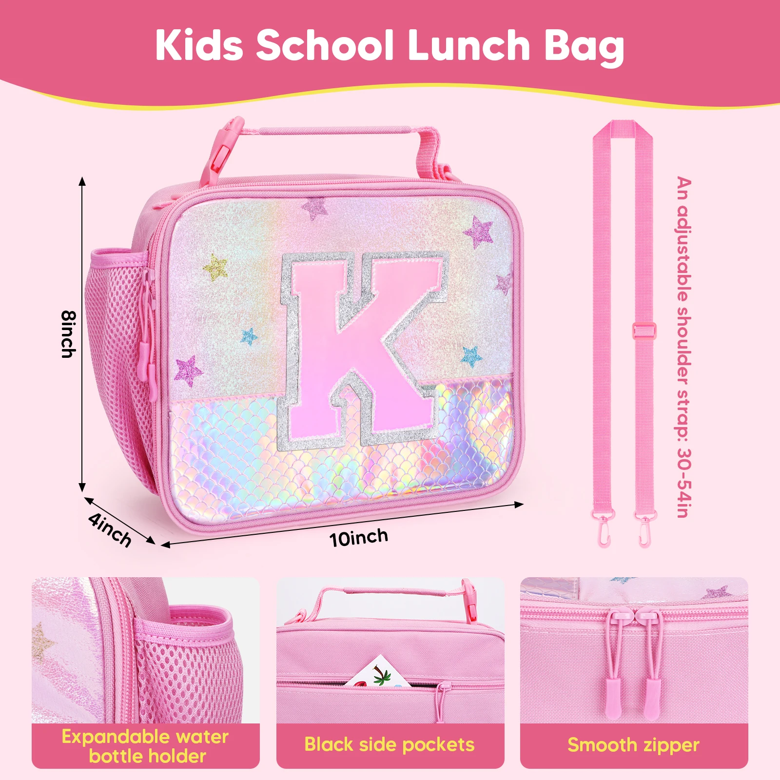 Thermal Bag For Lunch Cute Pink Lunch Bag For Kids Insulated