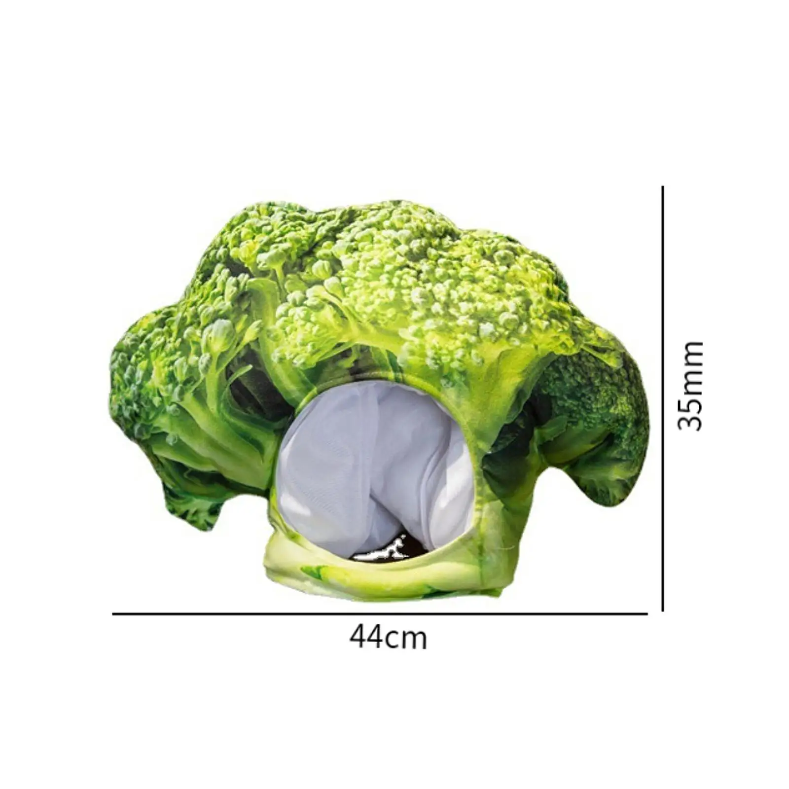 Plush Headgear Hat Broccoli Decor Hat Photo Props Cosplay Costume Best Gifts Novelty Prop Dress Costume Cute Cosplay