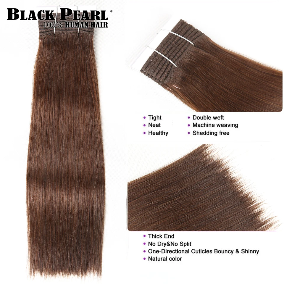 Chocolate Brown Bone Straight Human Hair Bundles 8-22" Remy 100% Virgin Human Hair #4 Brazilian Weave 1 3 Bundles human hair extensions,human hair bundles