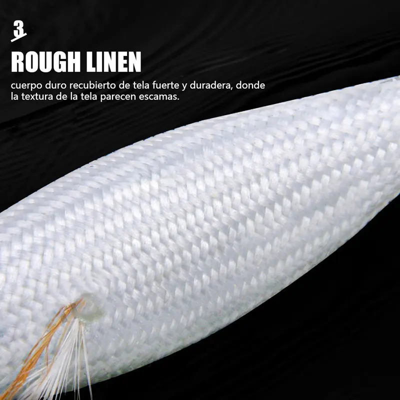78mm 10g künstliche leuchtende Garnelen Angeln lockt Tintenfisch Haken Jigs 3d Auge Tintenfisch Jigs Tintenfisch Köder Garnelen Meer Angel gerät – Detail 5