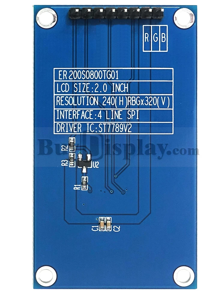 2 inch 240x320 IPS TFT LCD Display Module Arduino and Raspberry Pi