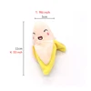 Squeaky Plush Banana Interactive Dog Toy Durable Puppy Chew Toys Creative Fruit Shaped Dog Toy with Cute Face Design 6