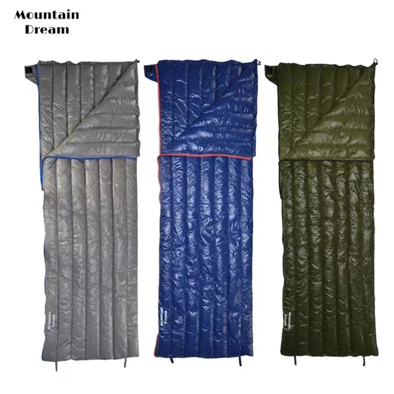MountainDreamUltralightCampingQuiltSleepingBagGooseDownOutdoorBackpackingTourist