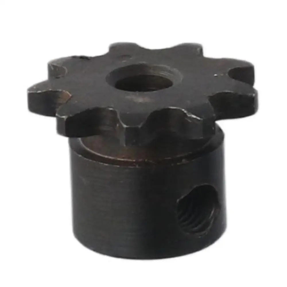 25 Chain 9 Tooth Gear Black Oxide C45 Carbon Steel Roller Sprockets Single Strand 1/4" Pitch Industrial Drive Sprocket ISO 04C