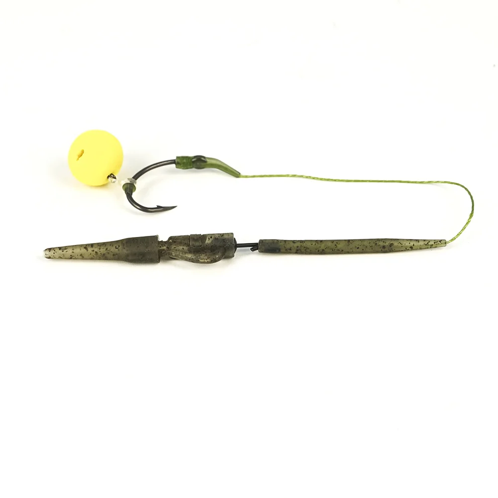 Quick-Change Carp Rig Kit 40pcs Safety Lead Clips + Anti-Tangle Sleeves & Swivels Fishing Accessories M11
