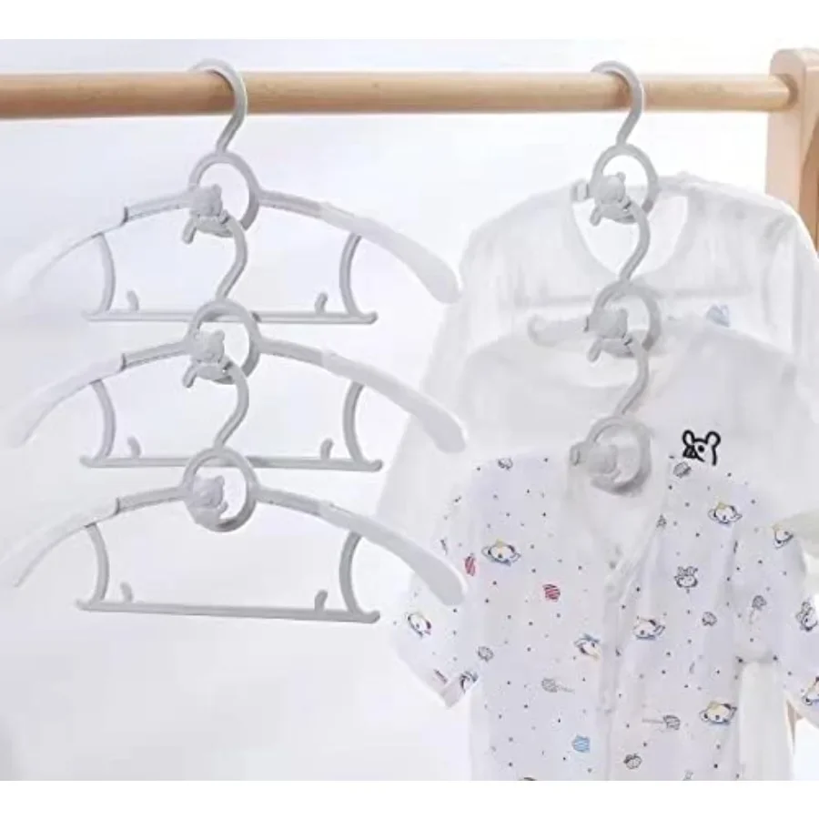 Ultrathin nonslip adjustable baby nursery closet hangers for newborn and toddler clothing storage ideal for organizing infant g