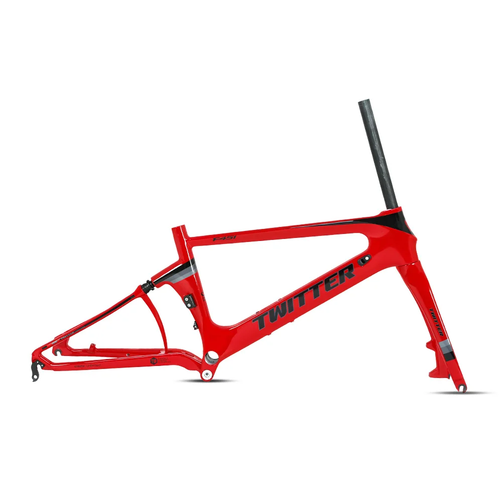 

High Quality 22 Inch Folding Bike Frame 451 Folding Bicycle T800 Carbon Fiber Frameset
