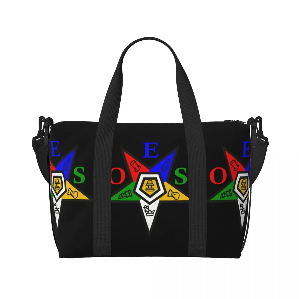Order Of The Eastern Star OES Beach Tote Bag for Women Extra Large Gym Carry On Travel Shopping Bags