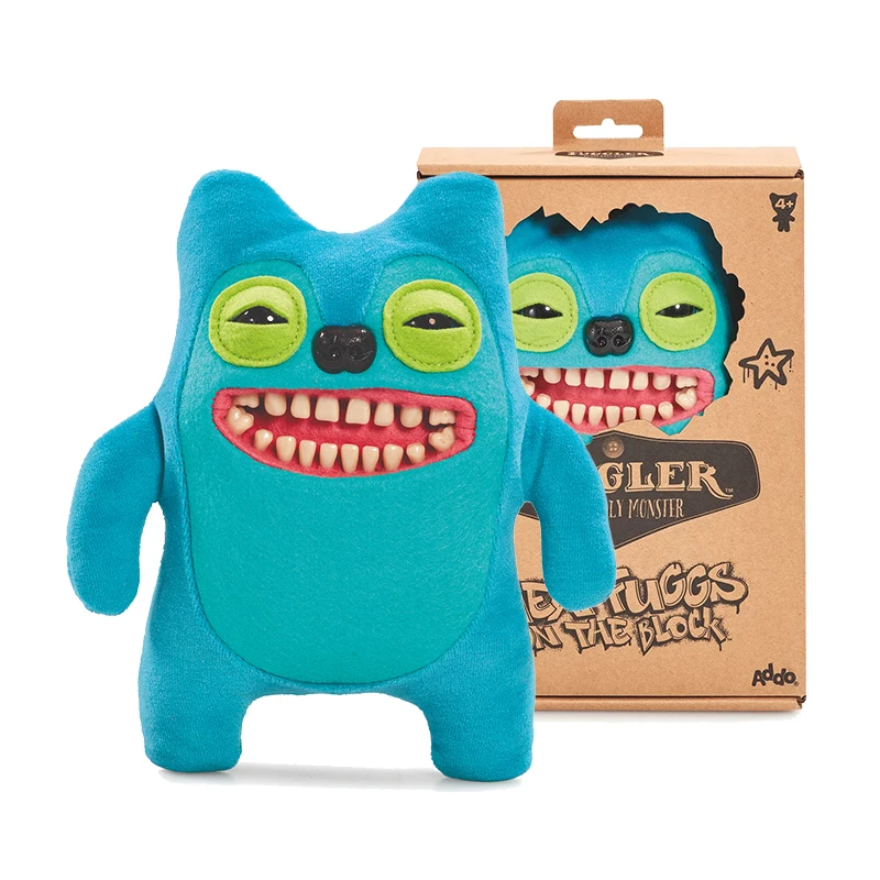 ブロックシリーズのぬいぐるみ醜いモンスターファッグス、超リアルな歯