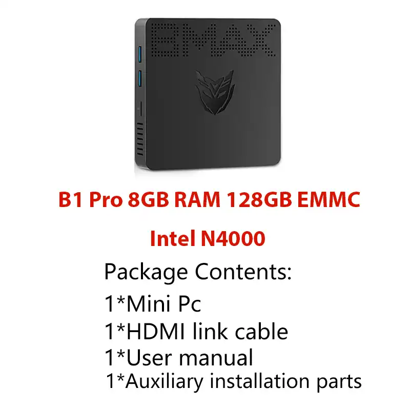 ミニPC Windows11pro 8GB/128GB BMAX B1 MINI S8a368161635f49f6aec077b6b592b