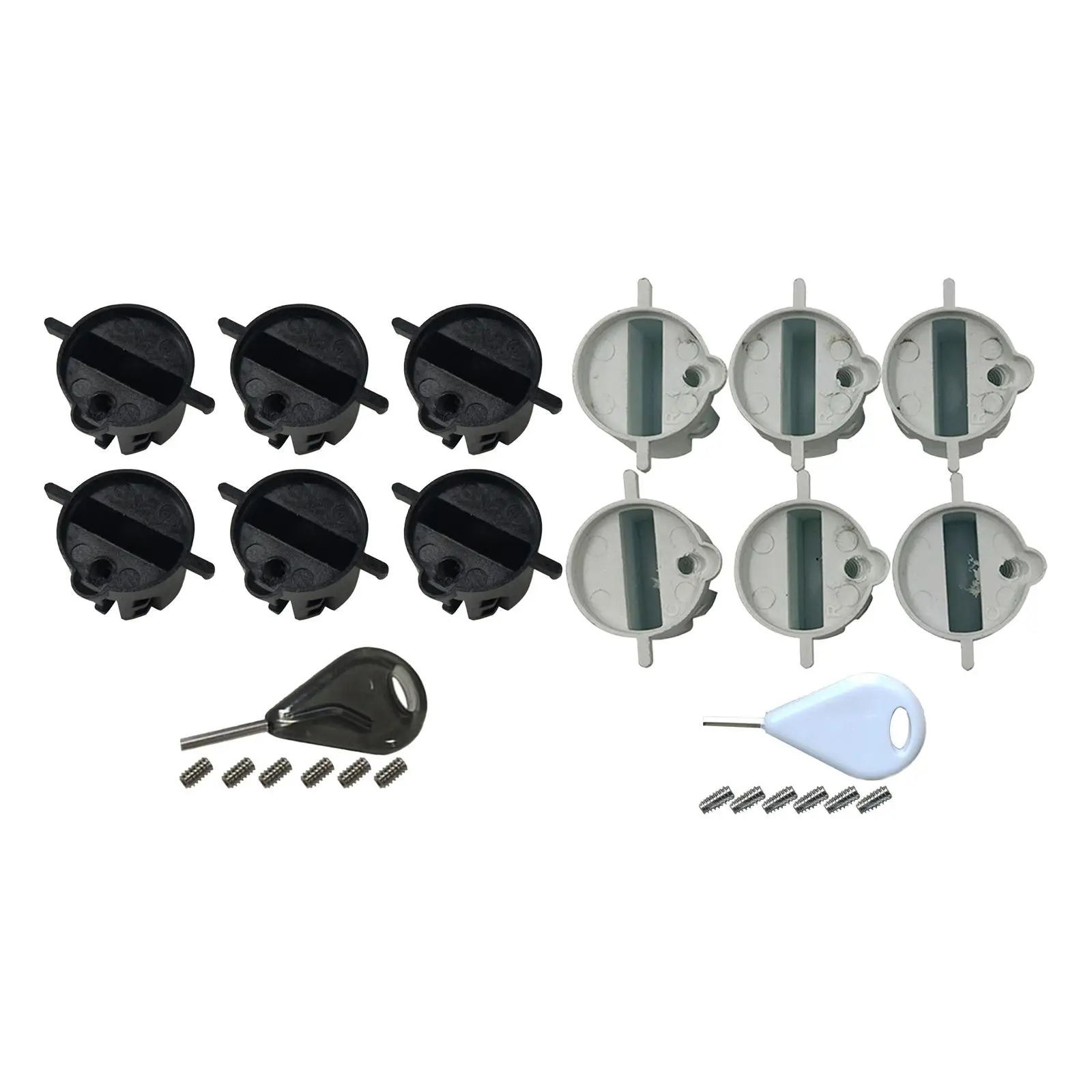 Surf Leash Plug 6PCS Surfboard Longboard Leash Plug, Boat Plug Round