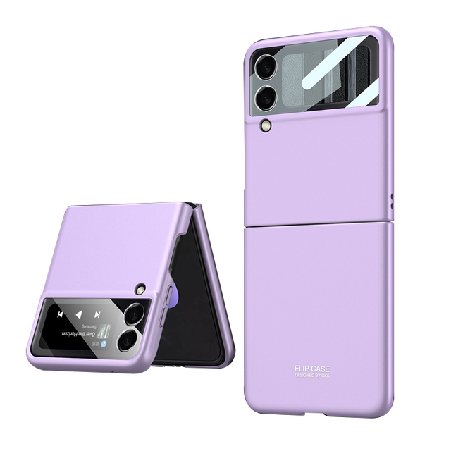 With Capacitance Pen for Samsung Galaxy Z Flip 3 Flip3 5G 2022 Case with Pen Slot Camera Lens Glass Full Protection Fundas