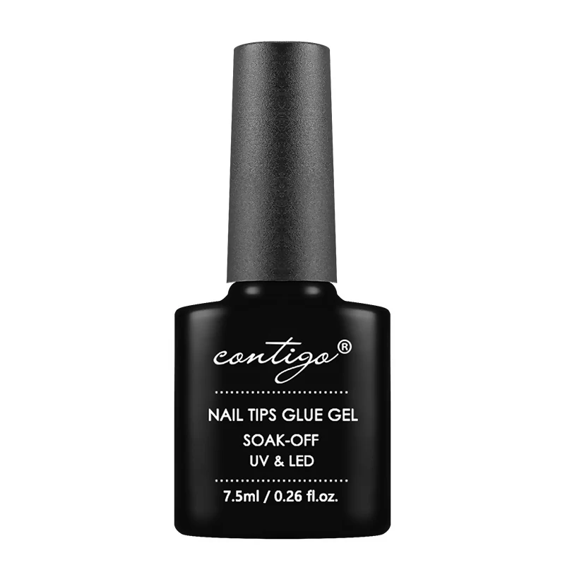 CONTIGO Nail Tips Glue Gel UV LED Glue for False Nails Gellac 7.5ml Manicure Hybrid Gel Nail Polish Multifunction Strong Enamel 6
