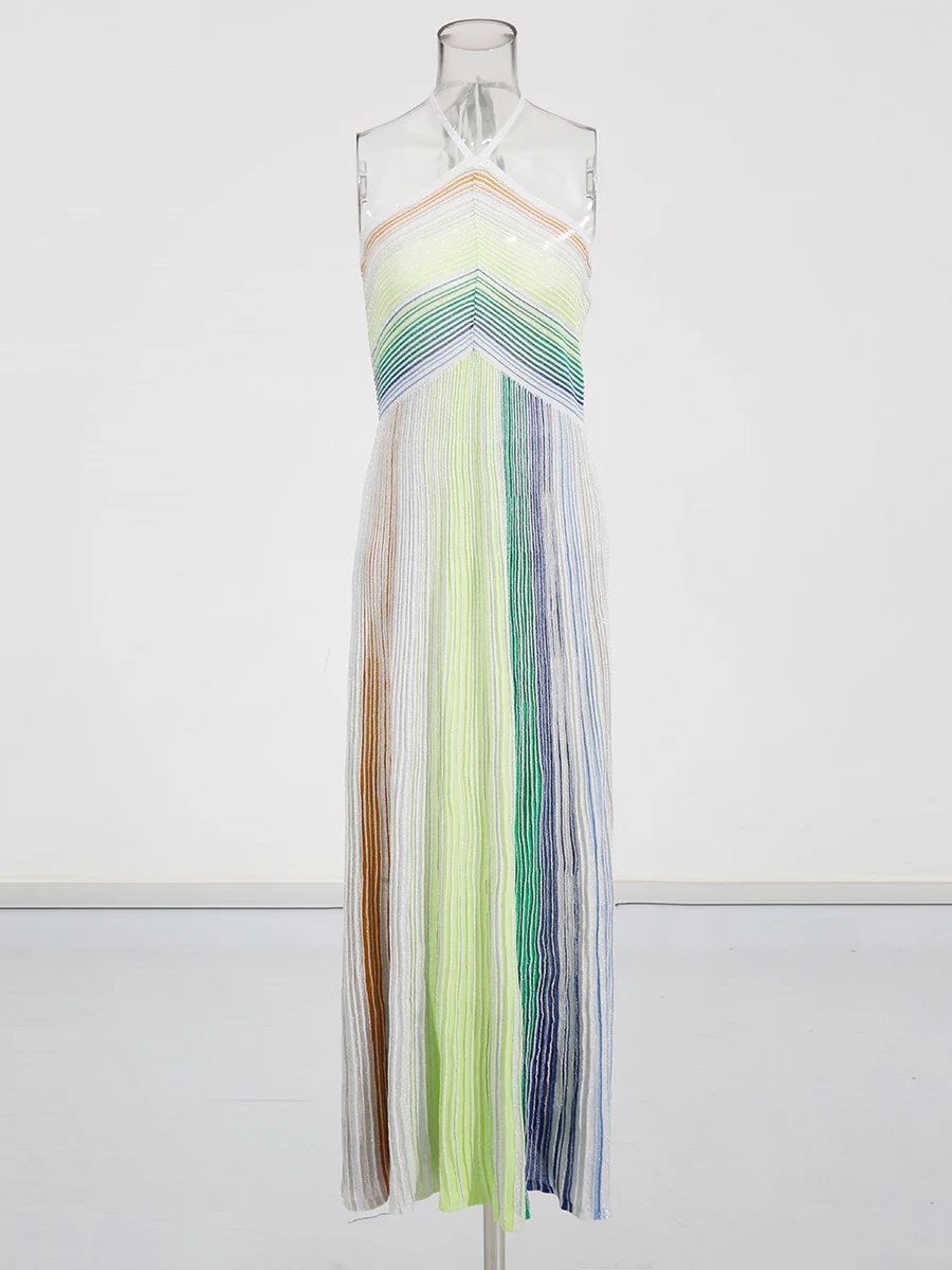 ضرب اللون فساتين التخسيس للنساء الرسن أكمام عالية...