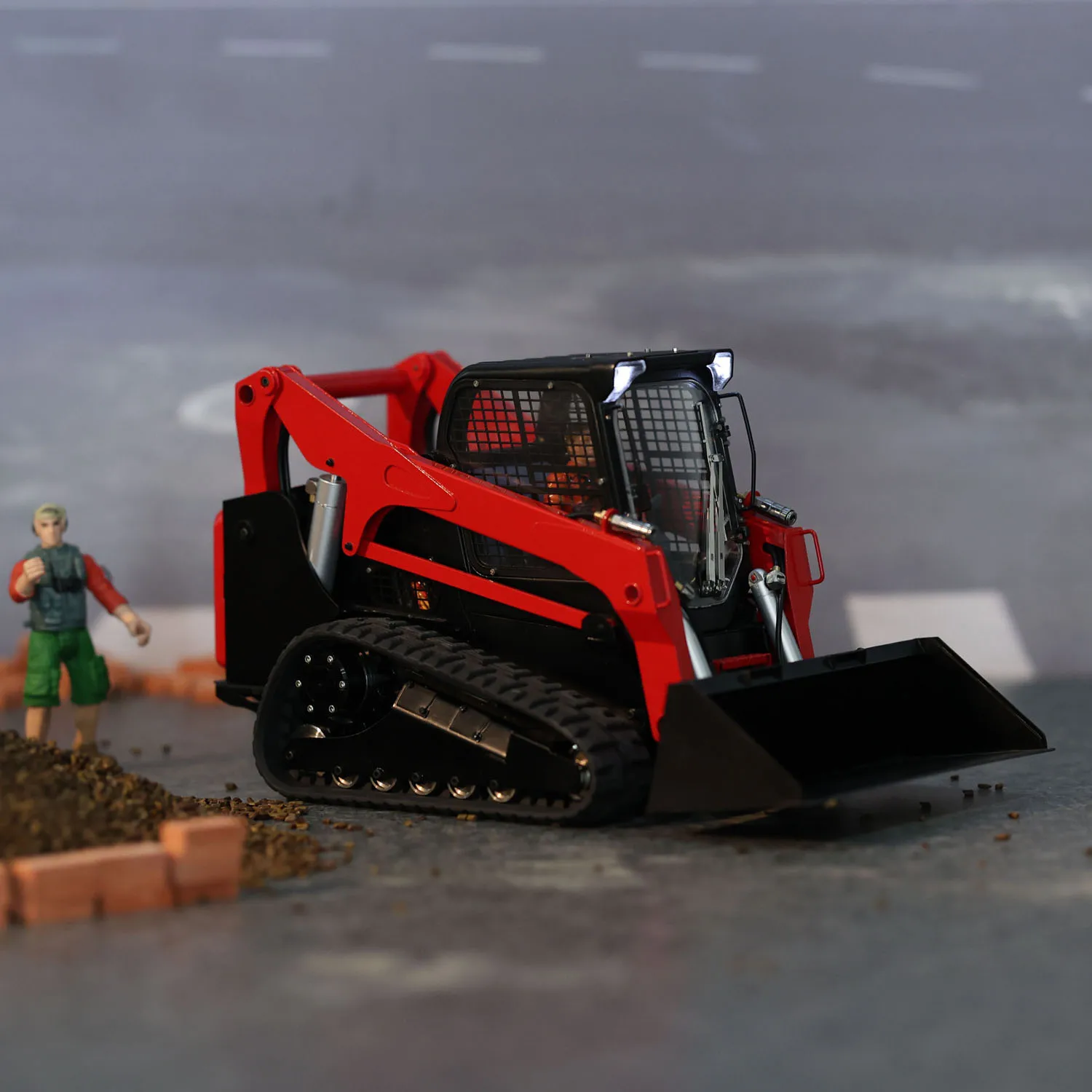 1/14 RC Hydraulic Loader SM770 RTR Metal Machine Tracked Skid-Steer Remote Control Car Model Construction Vehicles RC Toys 2
