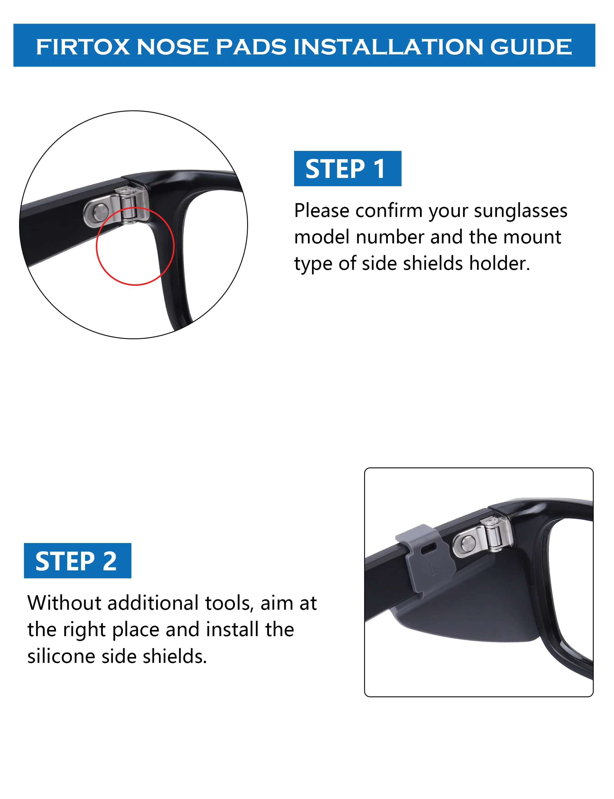 Ray-Ban RW4010 52mm 선글라스 액세서리용 ELuxonsight 안경 사이드 쉴드