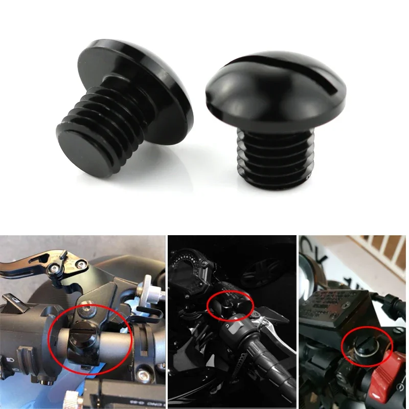 M10*1.5 Mirror Hole Plugs Cover Fit For BMW F650GS F800GS F800R R1200R R1200GS S1000R S1000XR K1300R R nine-T R nine T Scrambler