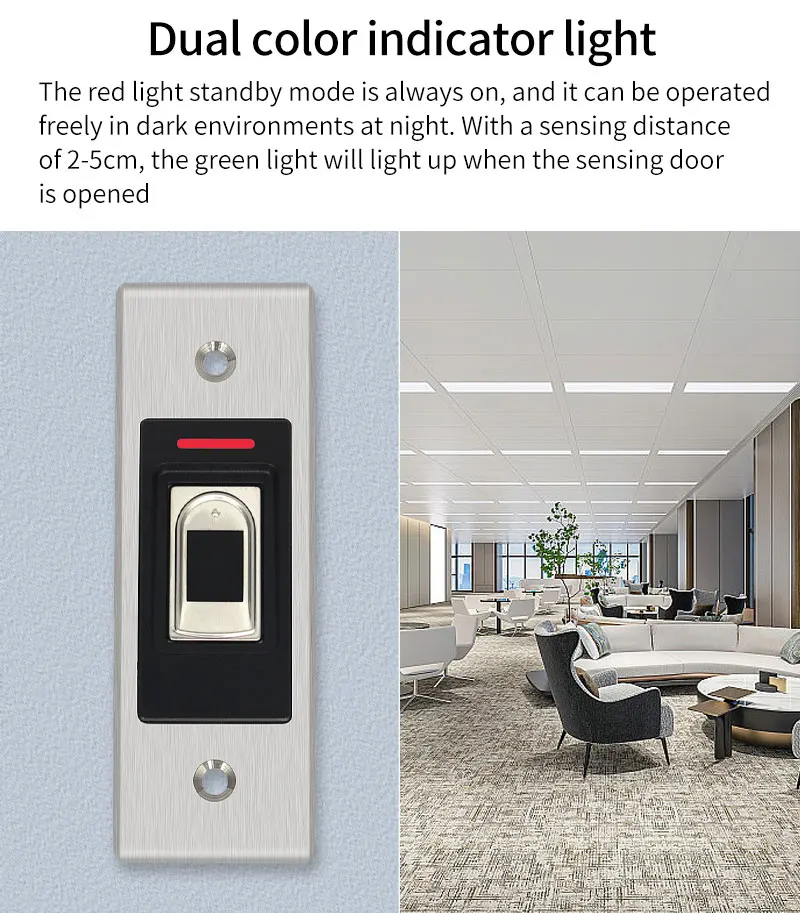 Mini Hidden Fingerprint RFID Access Controller Waterproof Metal Embeded Biometri