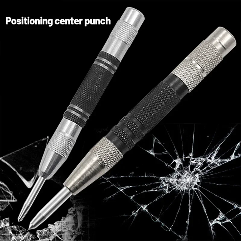 Automatic Centre Punch Woodworking Metal Drill Adjustable Spring Loaded Tools Sets