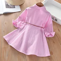 Girls Fashion Dress for Spring Autumn Striped Shirt Design with Trend Stylish and Comfortable Dress Girls Casual Dresses 2