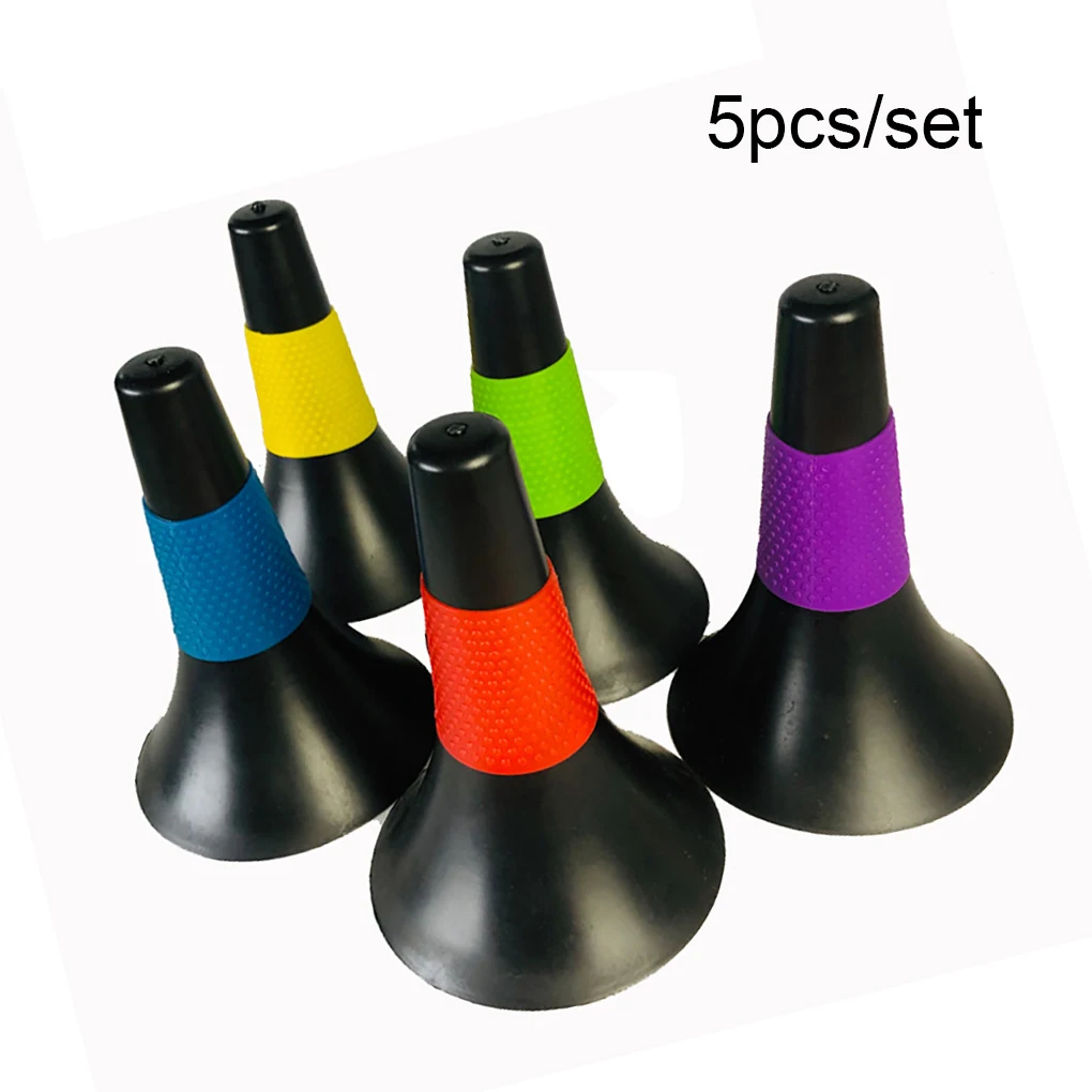 5PCS/Set Sporting Marker Exercising Cone Basketball Volleyball Barrier Practicing Stackable Cones Equipment Beginner