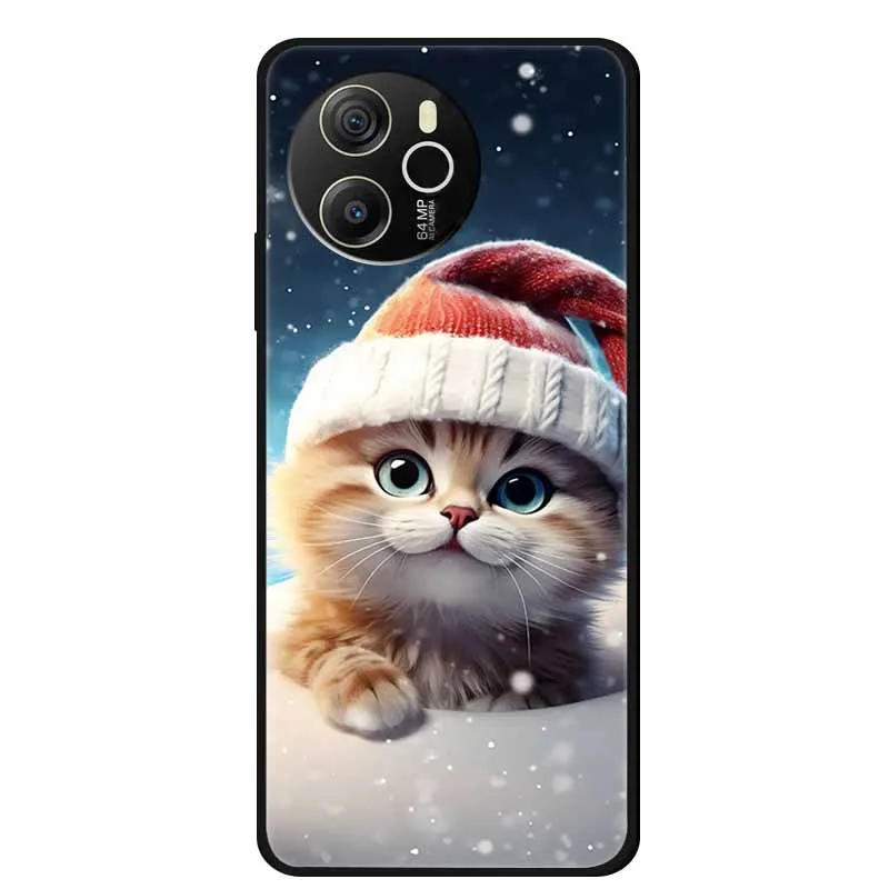 Black Silicone Soft Back Protective Case Cover