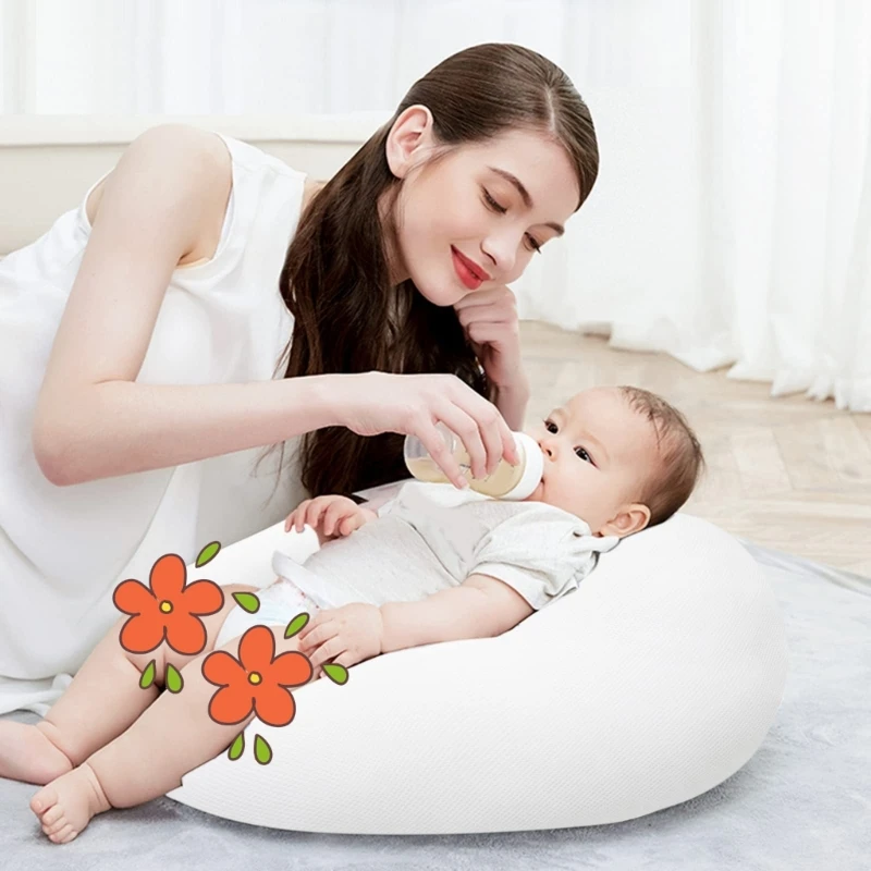 Washable Nursing Pillowcase Removable Nursing Pillow Cover Ushape Print Pillow Case Breastfeeding Sleeve
