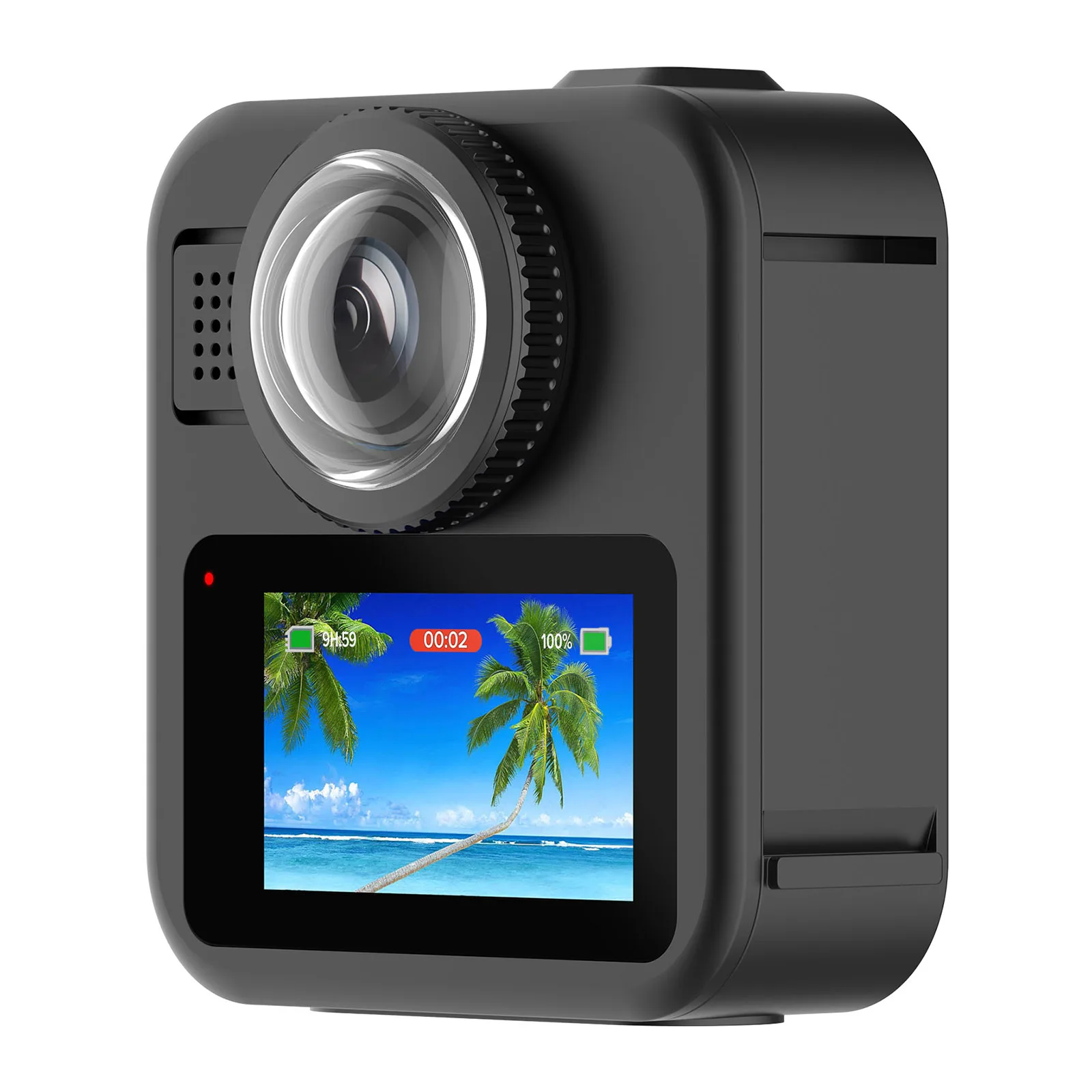 Deux protège-objectifs pour GoPro MAX 2 dans leur emballage, prêts à l'emploi.