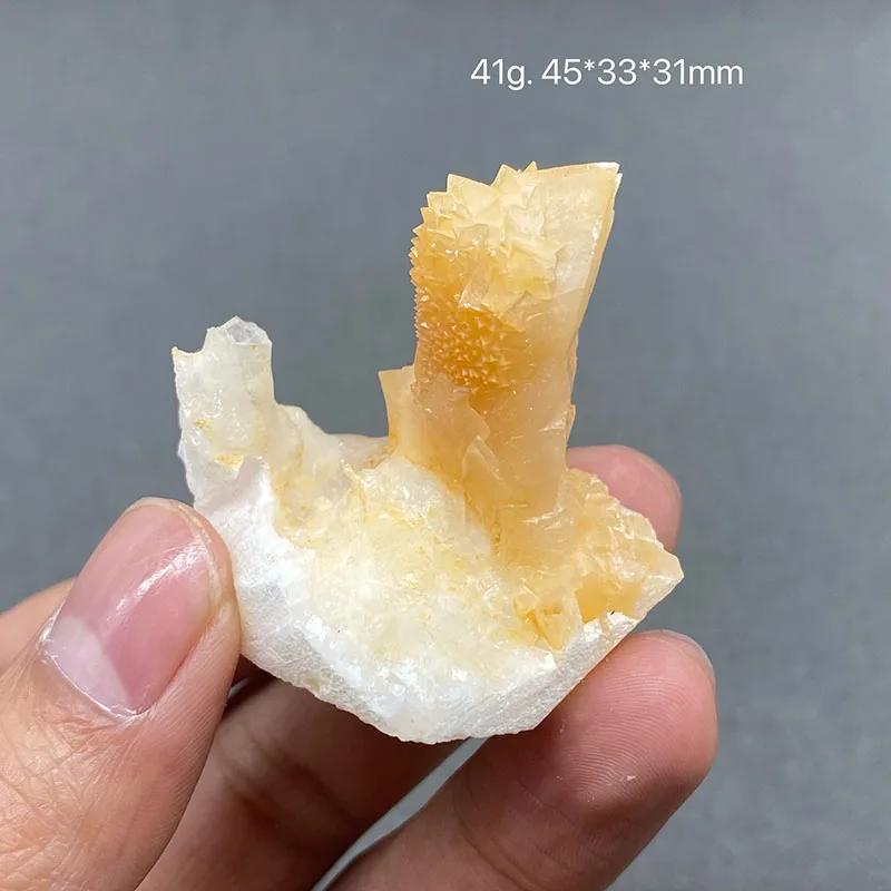 100% natural Orange Calcite mineral specimen stones and crystals healing crystals quartz gemstones free shipping