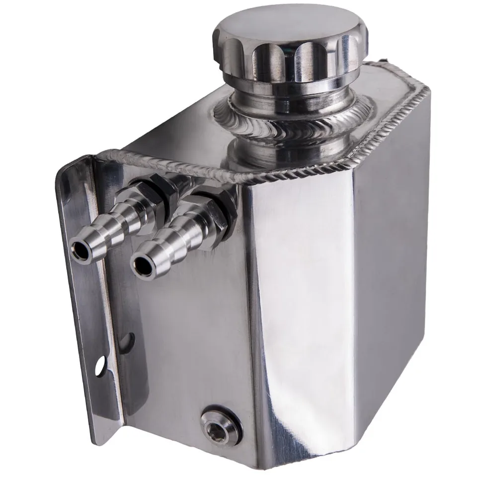 Universele 1L Aluminium Koelvloeistof Expansietank Overloop Reservoir