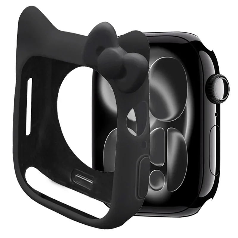 Cute Cartoon Silicone Protective Case for Apple Watch - All-around Screen Shell