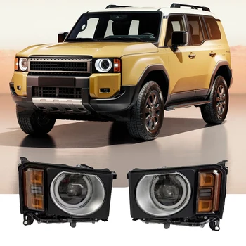 Retro-style upgrade LED Headlights for Toyota Land Cruiser Prado 250 (2025)  | Compatible with LC250 FJ250 models.