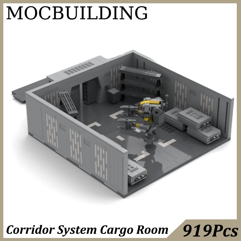 Corridoio Sistema Cargo Room Diorama Scene Moc Building Blocks Giocattoli Da Costruzione Regalo Di Compleanno