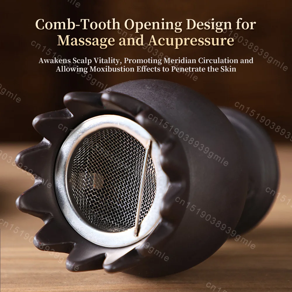 Bian Stone Acupuncture and Moxibustion Massager Guasha Jar Head Massage Acupoint Massage Full Body Massage To Unblock Meridians