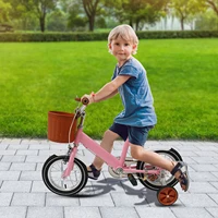 Vélo pour enfants de 12 pouces avec roue d'entraînement pour garçons et filles de 2 à 4 ans, vélo pour enfants réglable en hauteur portant 40 kg 4