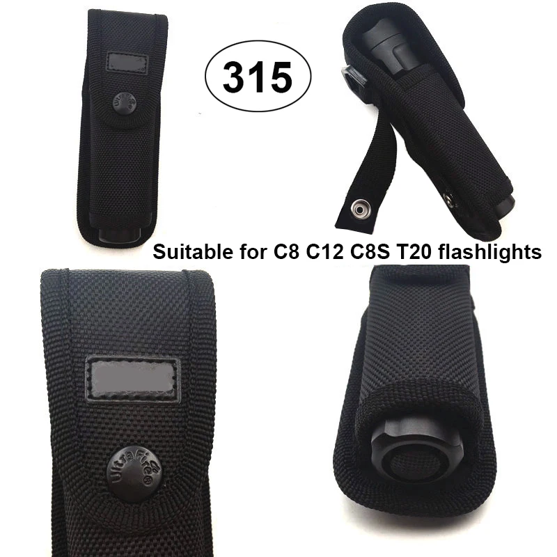 Flashlight Holster Carry Pouch Cover Nylon Case for S2+ SC31 SP31 501b 502b C8 C8+ C12 18650 16340 AA AAA Battery Pocket Torch flashlight holster flashlight holder