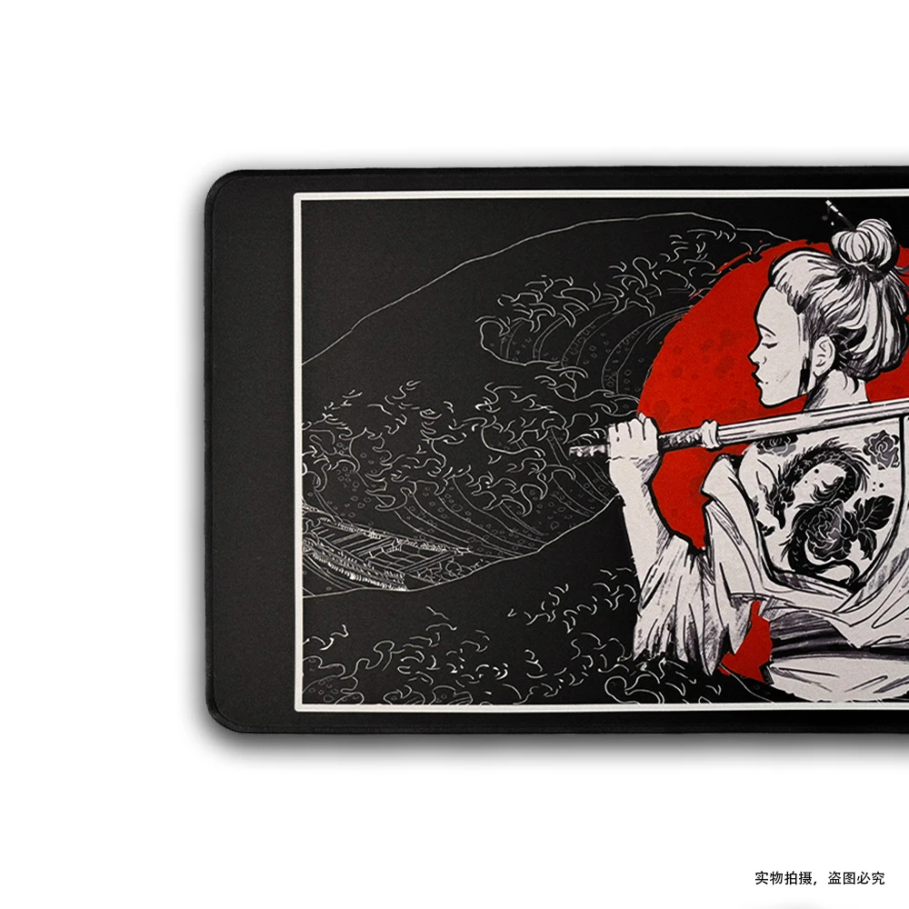 Japonês Samurai xl Gaming Mouse Pad Personalizado hd Mousepad Borracha Natural para o Escritório Laptop Novo - Imagem 6